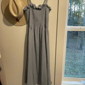 Blue midi H&M dress